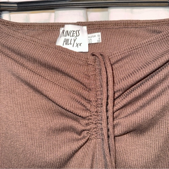 Princess Polly Brown Flared Woman’s Pants - Picture 3 of 5